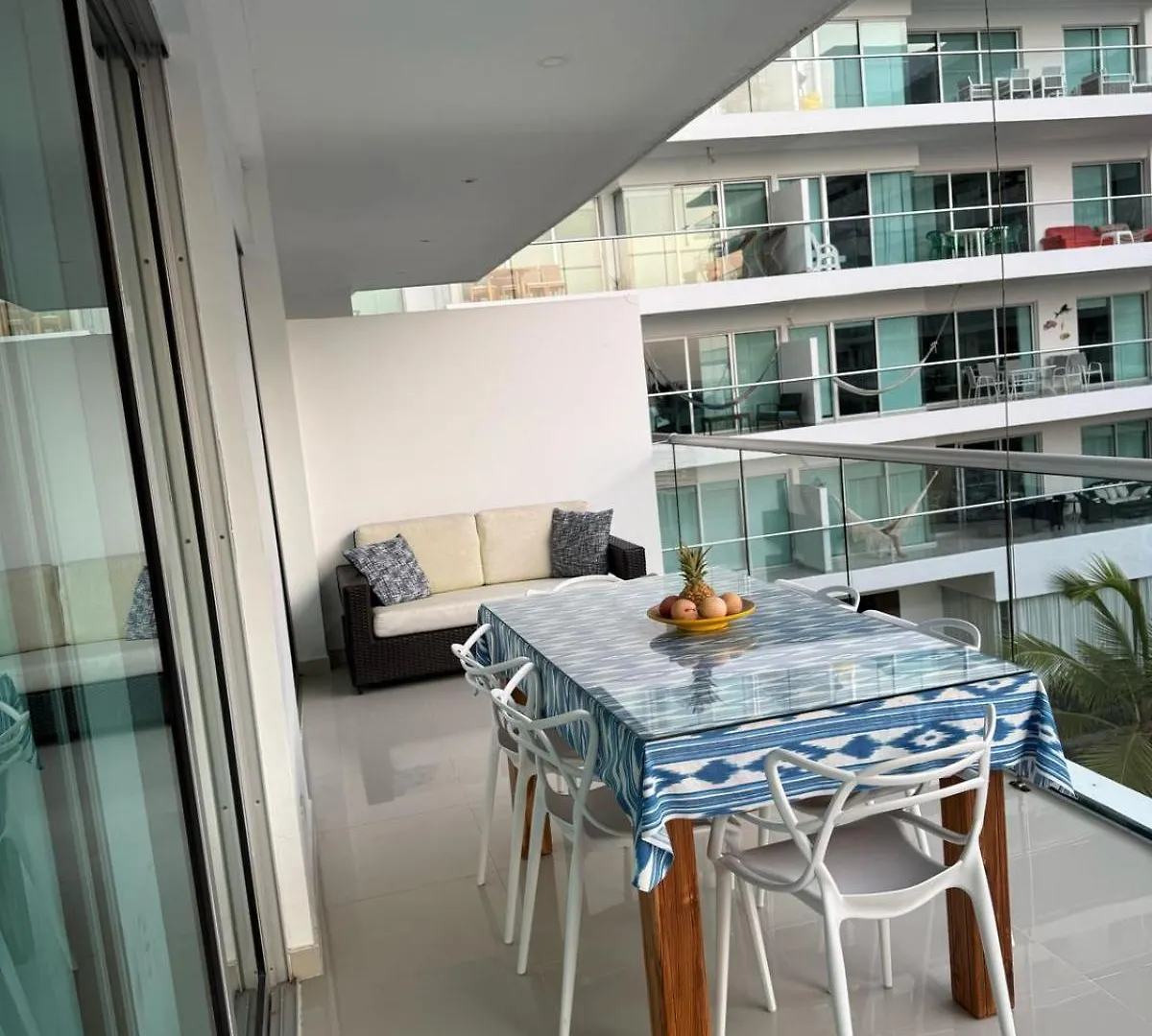 Lujo Y Confort En Morros Ultra - Piso 3 Con Vista Al Mar Cartagena Lägenhet